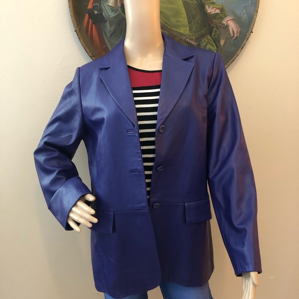 Pendleton Leather Jacket Sz M - image 1